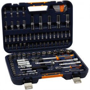 Набор инструментов 1/2"&1/4" 6-гранный 97пр., в кейсе //LIGE
