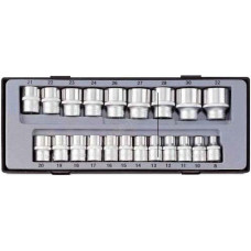 Набор головок 1/2" 12 гр.  8 - 32м 21 пр. в ложементе//FORCE