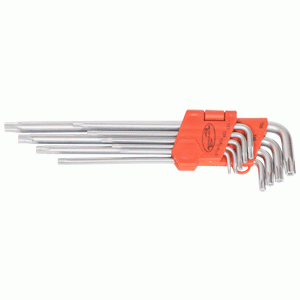 Набор Г-обр. TORX  (T10Н-T50Н) длинные с отверстием 